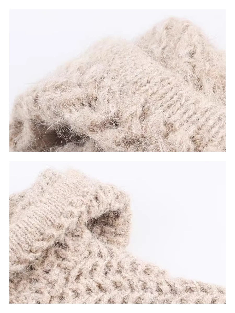 フーディーニットプルオーバー