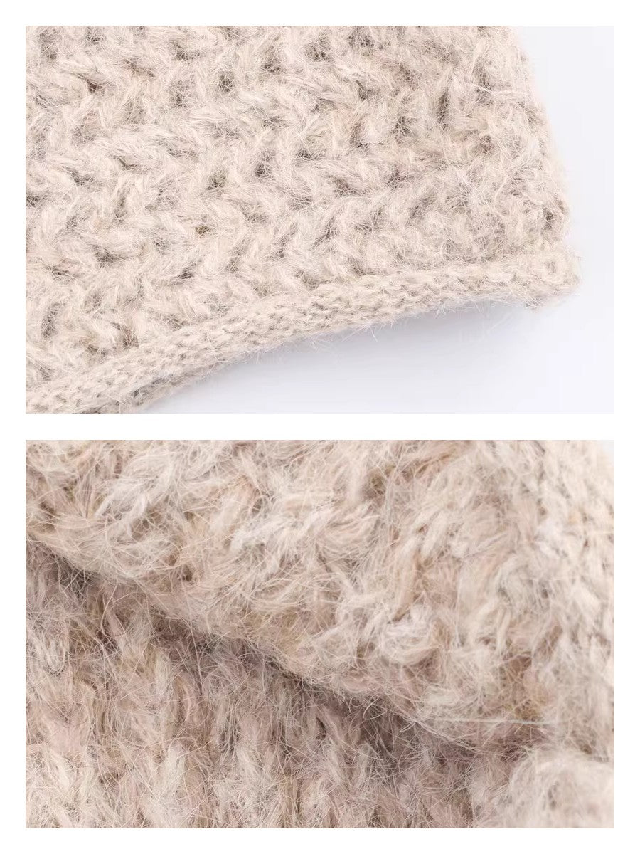 フーディーニットプルオーバー