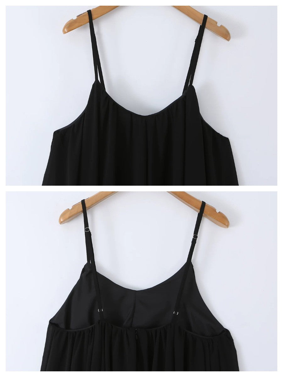 シフォンフレアミニワンピース