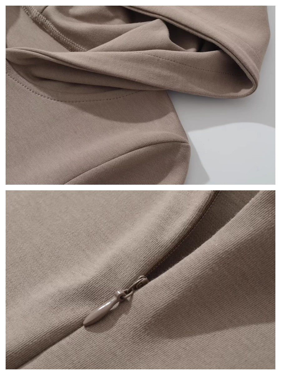 スリムフィットフーディーボディースーツ