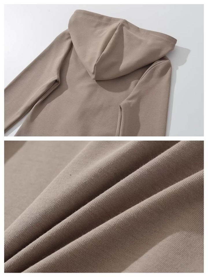 スリムフィットフーディーボディースーツ