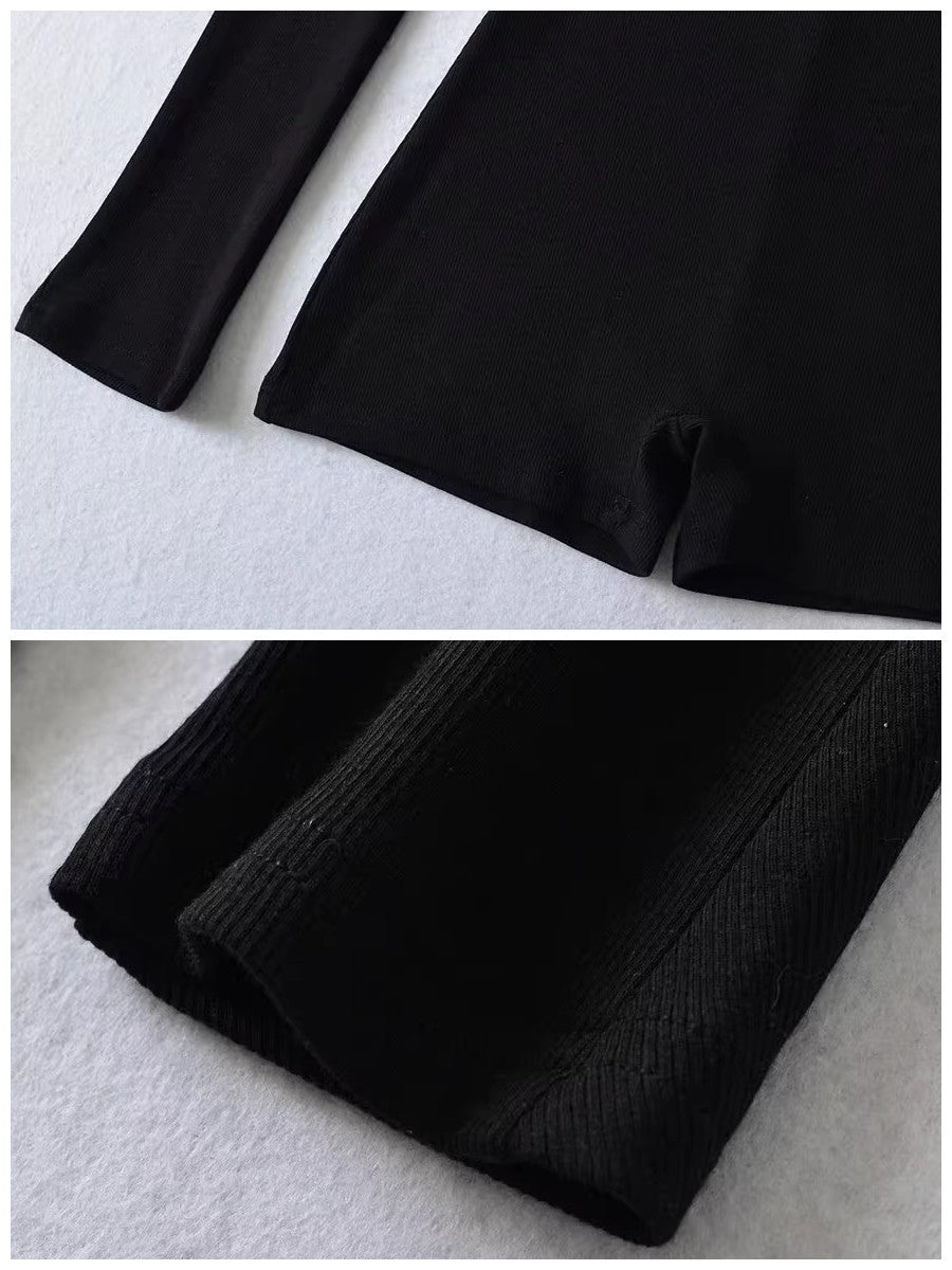 2WAYリブフィットワークアウトロンパース