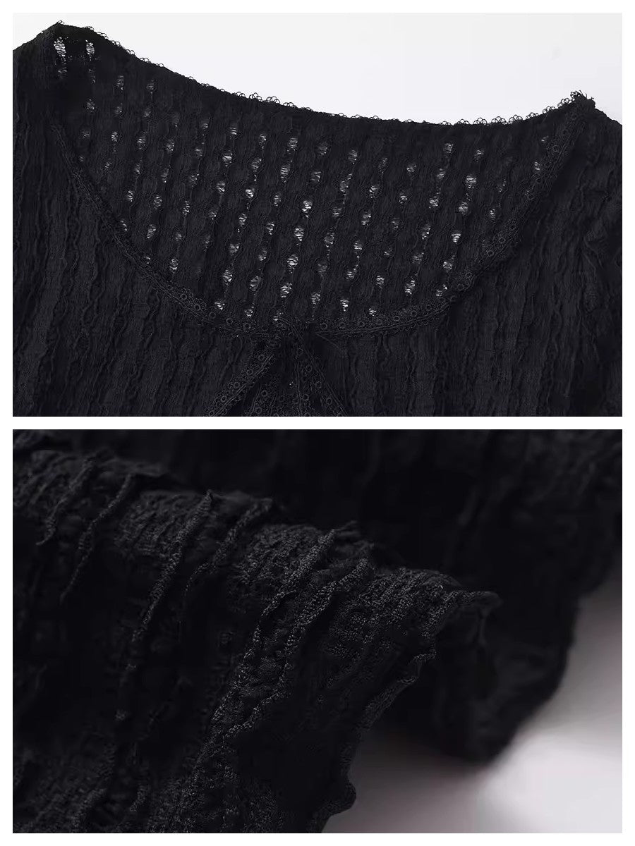 シアークレープリボンカーディガン