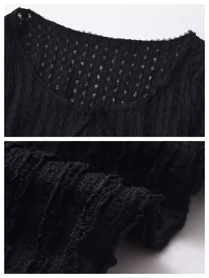 シアークレープリボンカーディガン