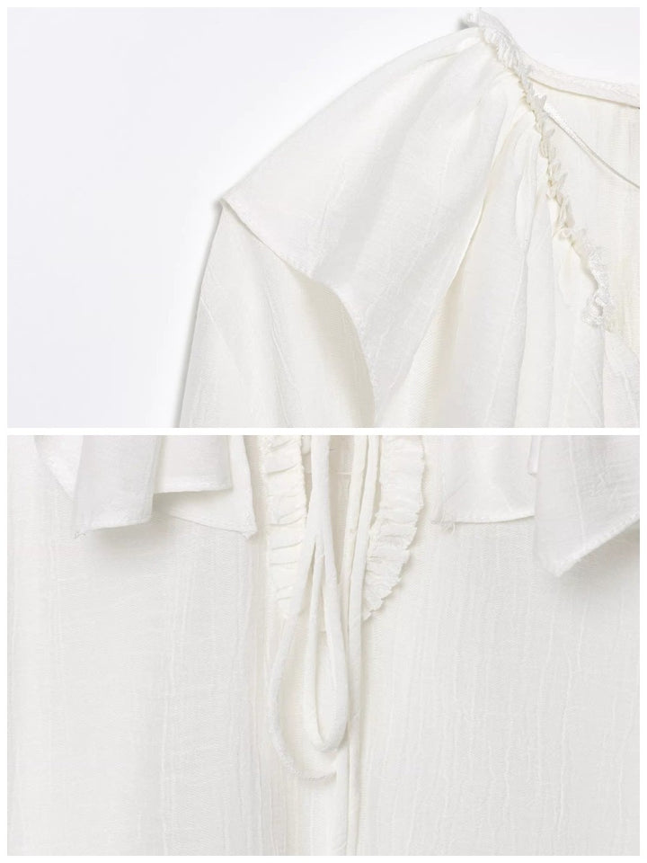 ティアードフリルスリーブブラウス