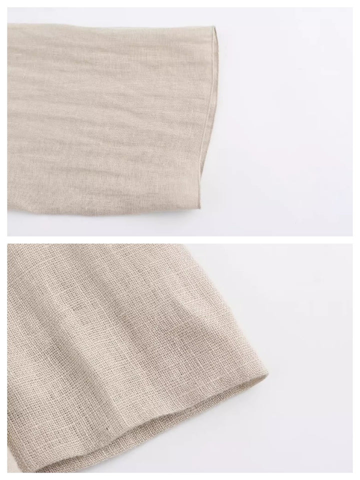 リネンライクカシュクールブラウス