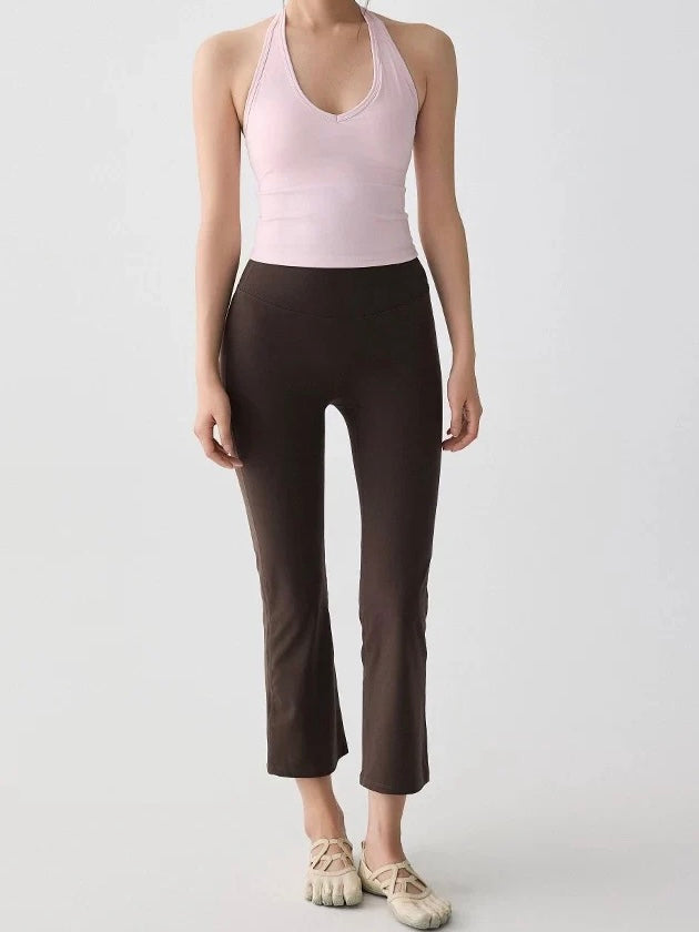 アクティブスムースクロップドレギンスフレアパンツ