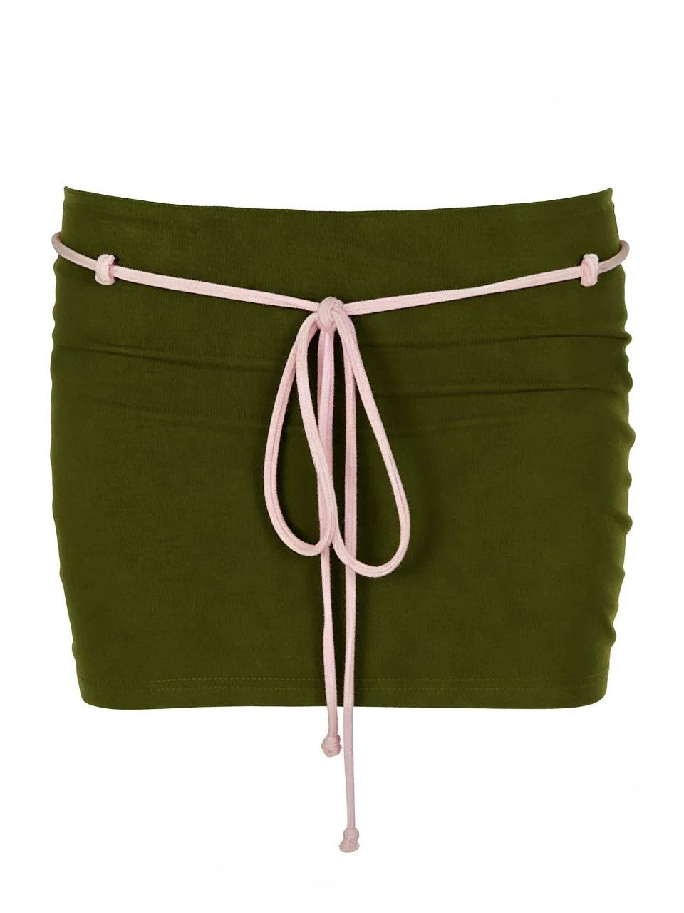 ピンクグリーンコントラストスコートショーツ