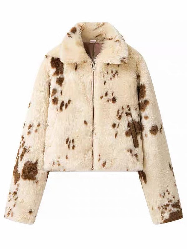 COW PATTERN エコファージャケット