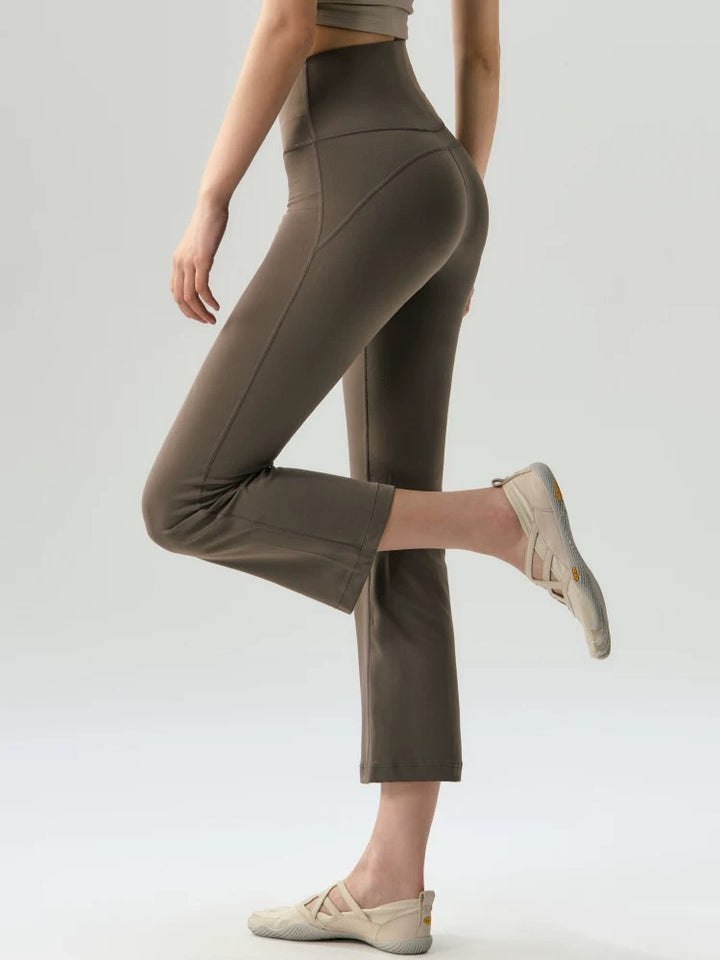 アクティブクロップドレギンスフレアパンツ