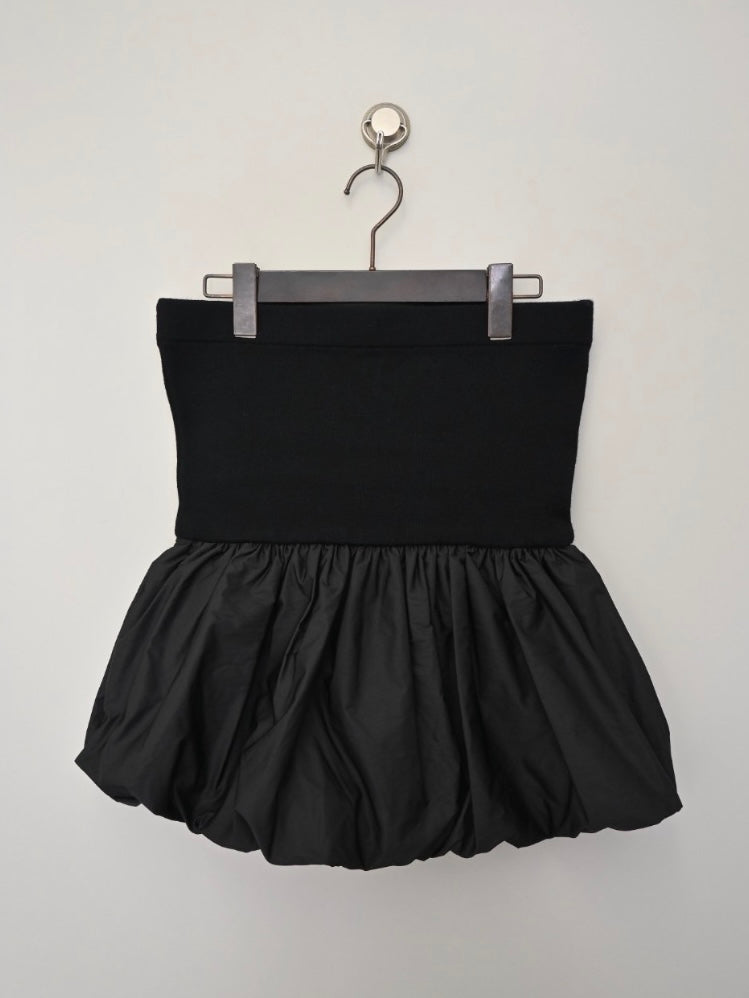 【OUTLET】(即納) ニットコンビバルーンベアトップ
