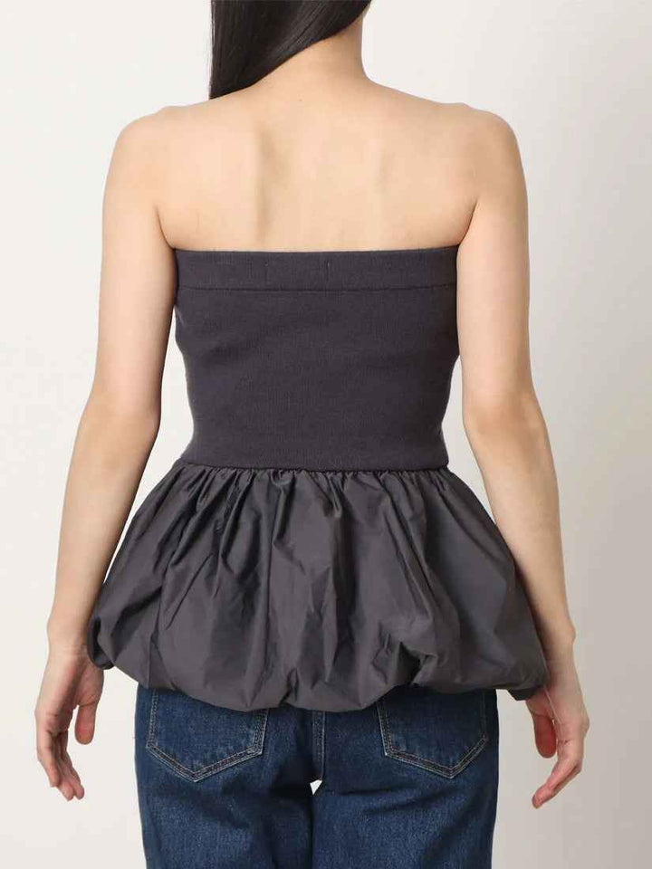 【 Select 】ニットコンビバルーンベアトップ