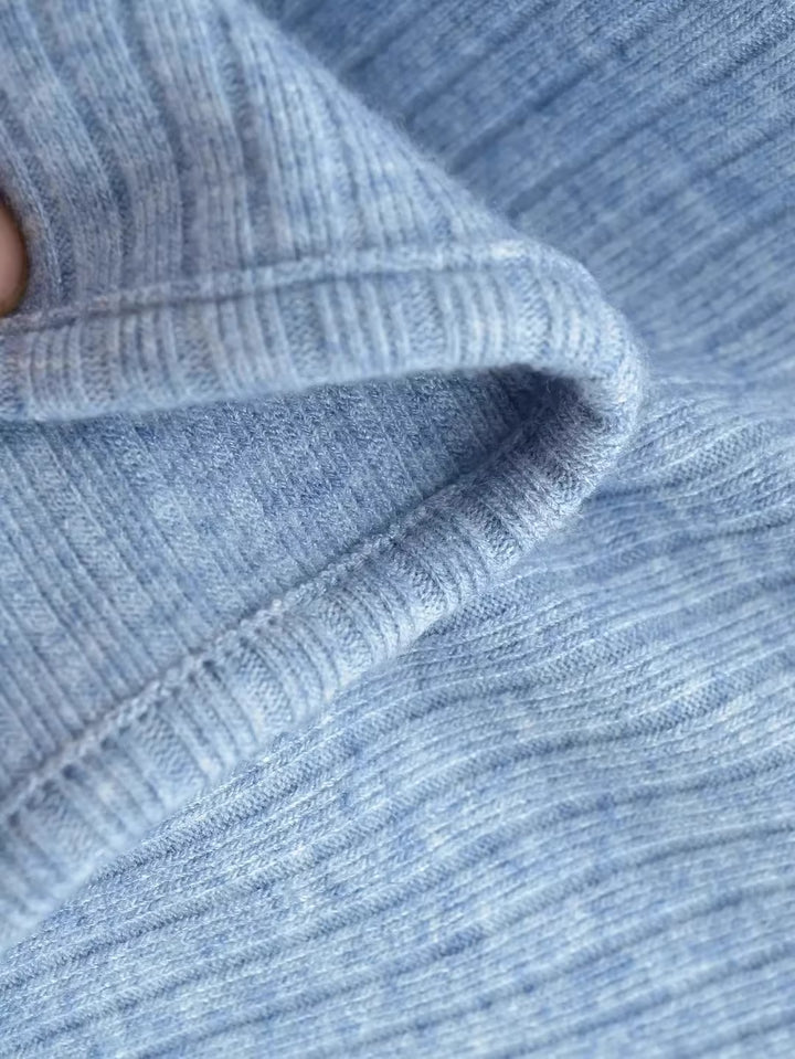 スリットスリーブリブニットボレロカーディガン