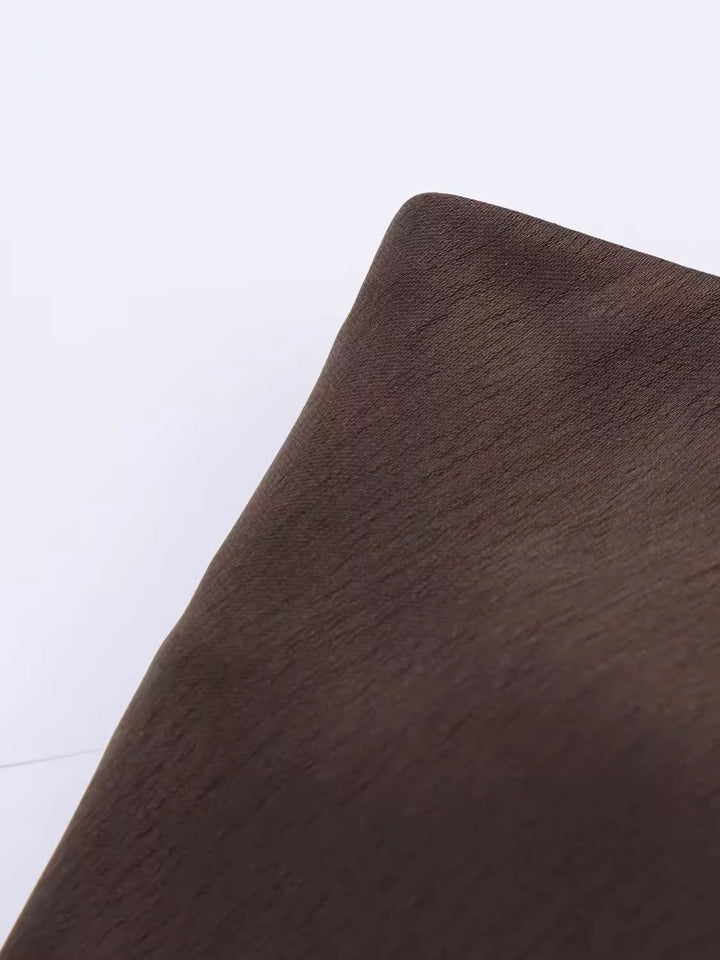 レーストリムスリットサテンミディスカート