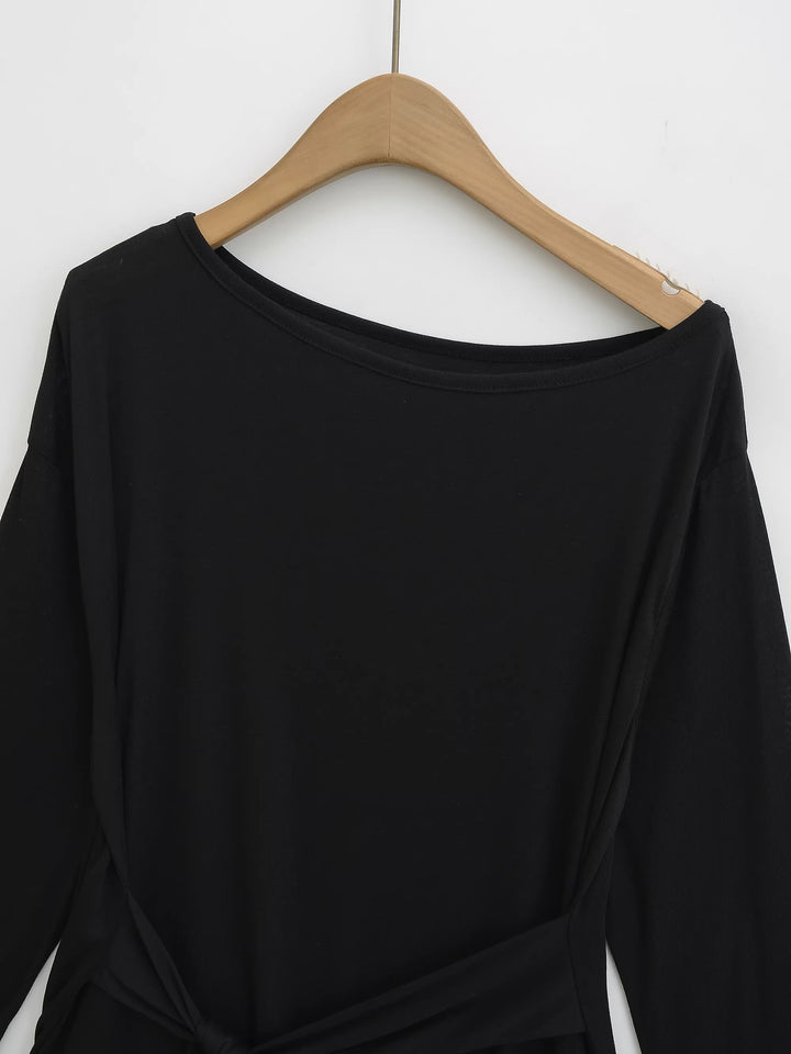 オフショルダーウエストタイトップス