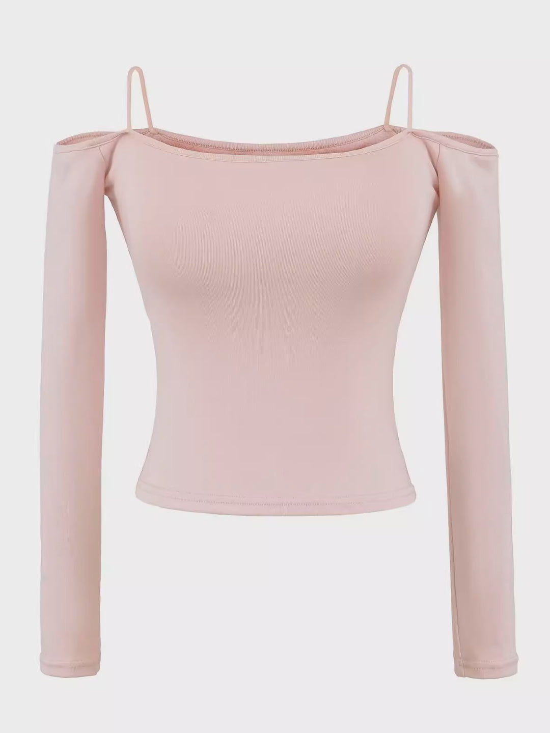 カップ付きオフショルダートップス