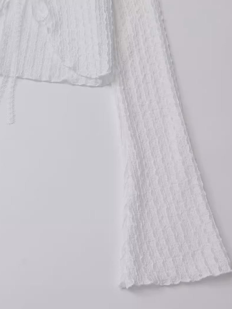 シアークレープリボンカーディガン