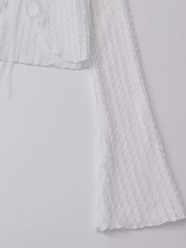 シアークレープリボンカーディガン