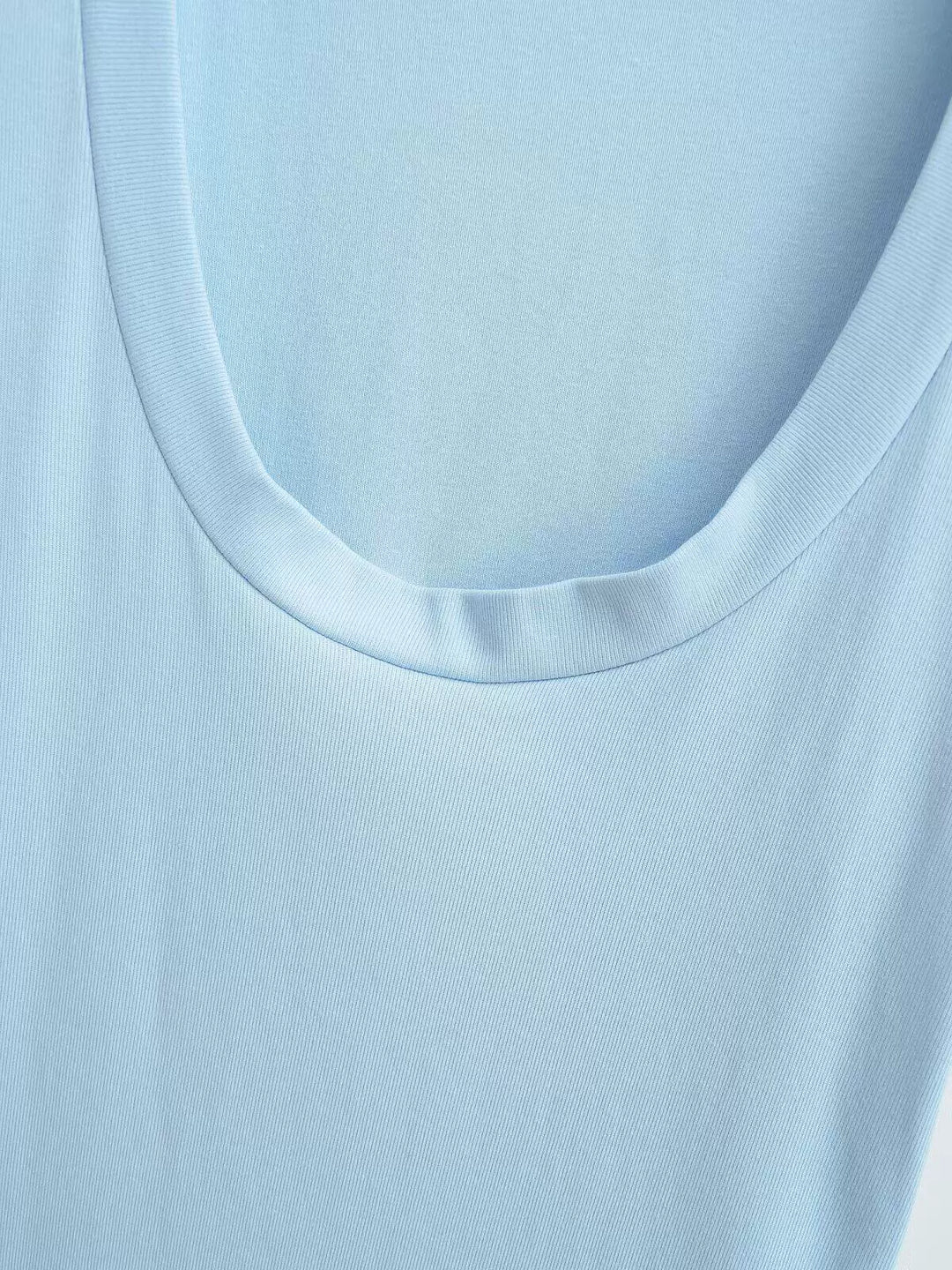 UネックTシャツミニワンピース