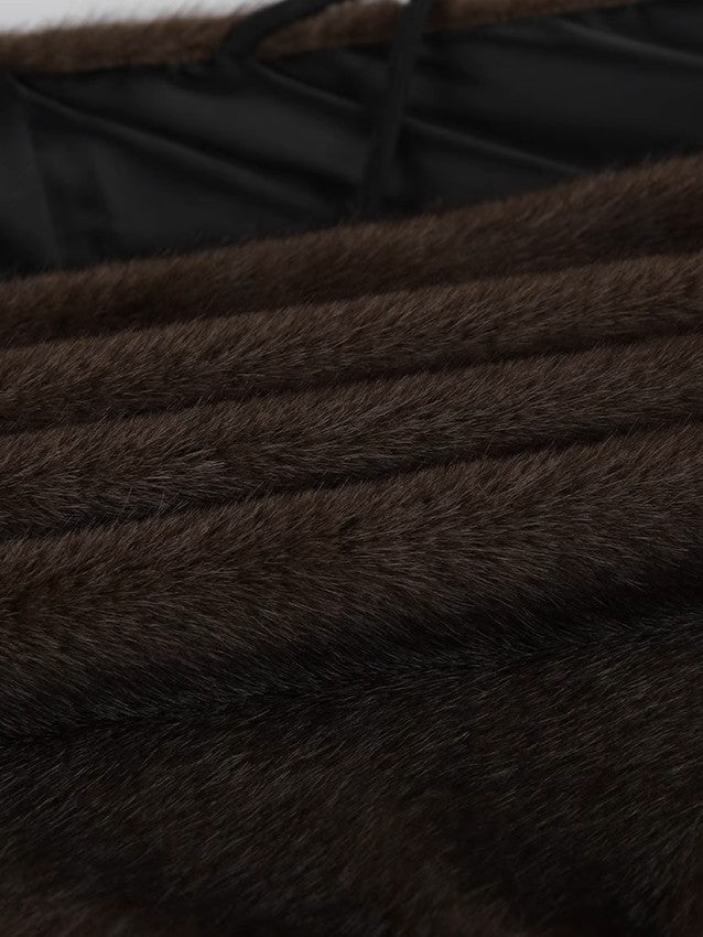 エコファー ハイネックノースリーブベスト