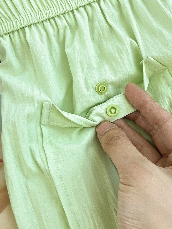 ワッシャーパラシュートパンツ