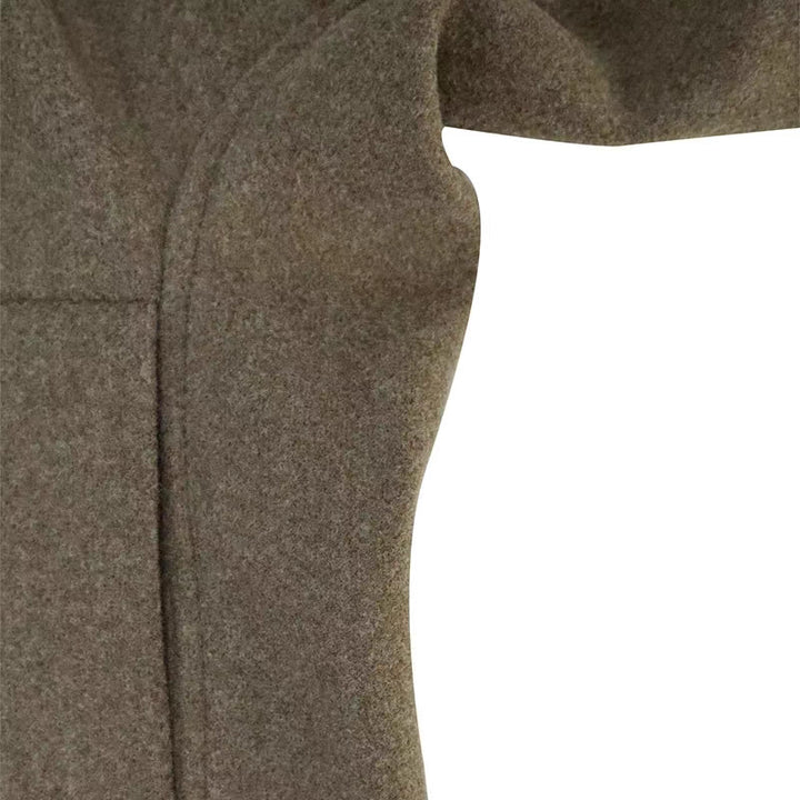 ノーカラーウールライクジャケット