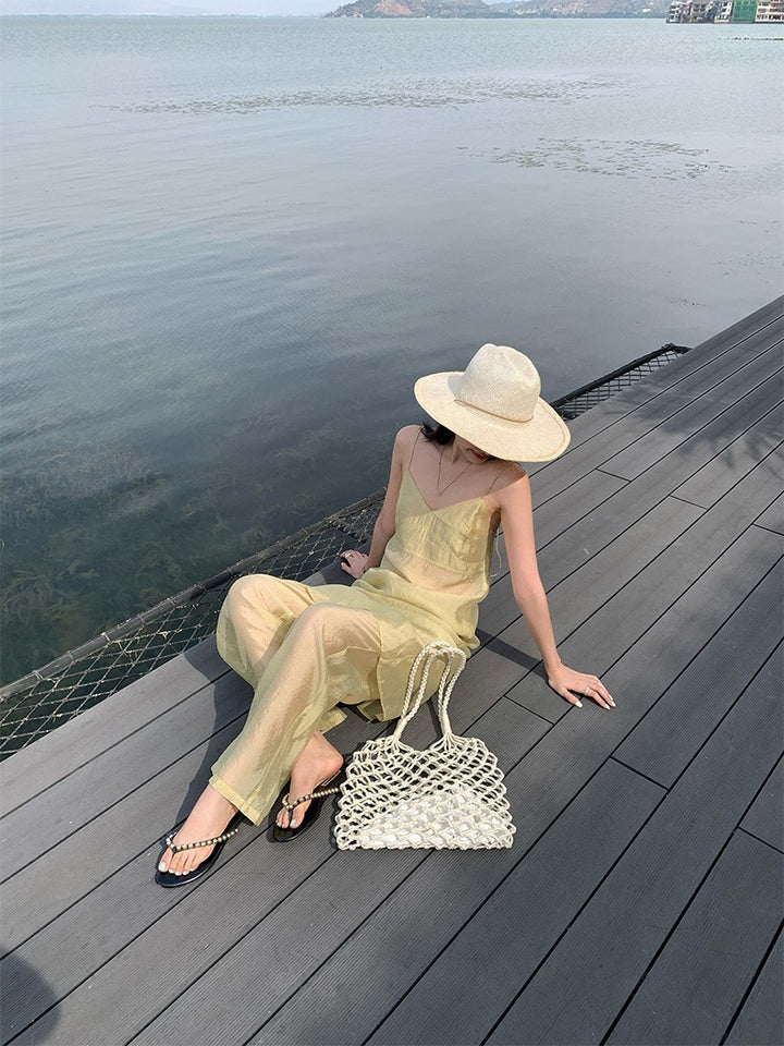 シアーリラックスパンツ