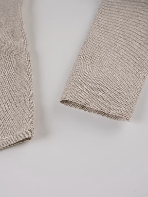 ソフトリブヘンリーネックボディースーツ