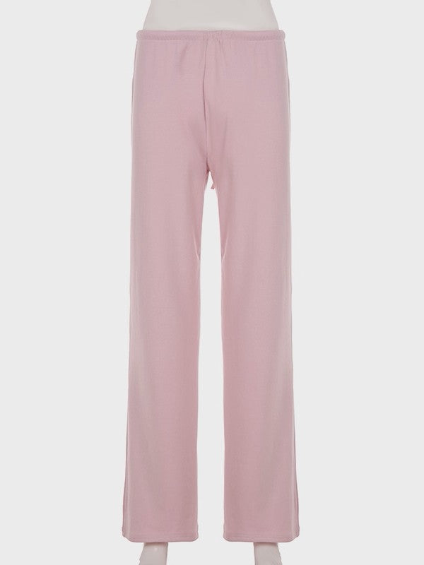 ストレートイージー裏起毛パンツ