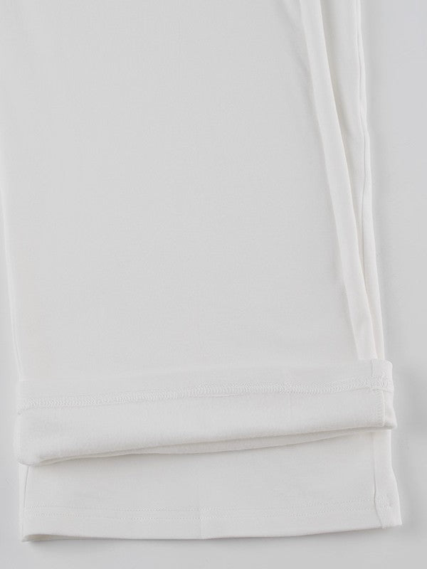 ストレートイージー裏起毛パンツ