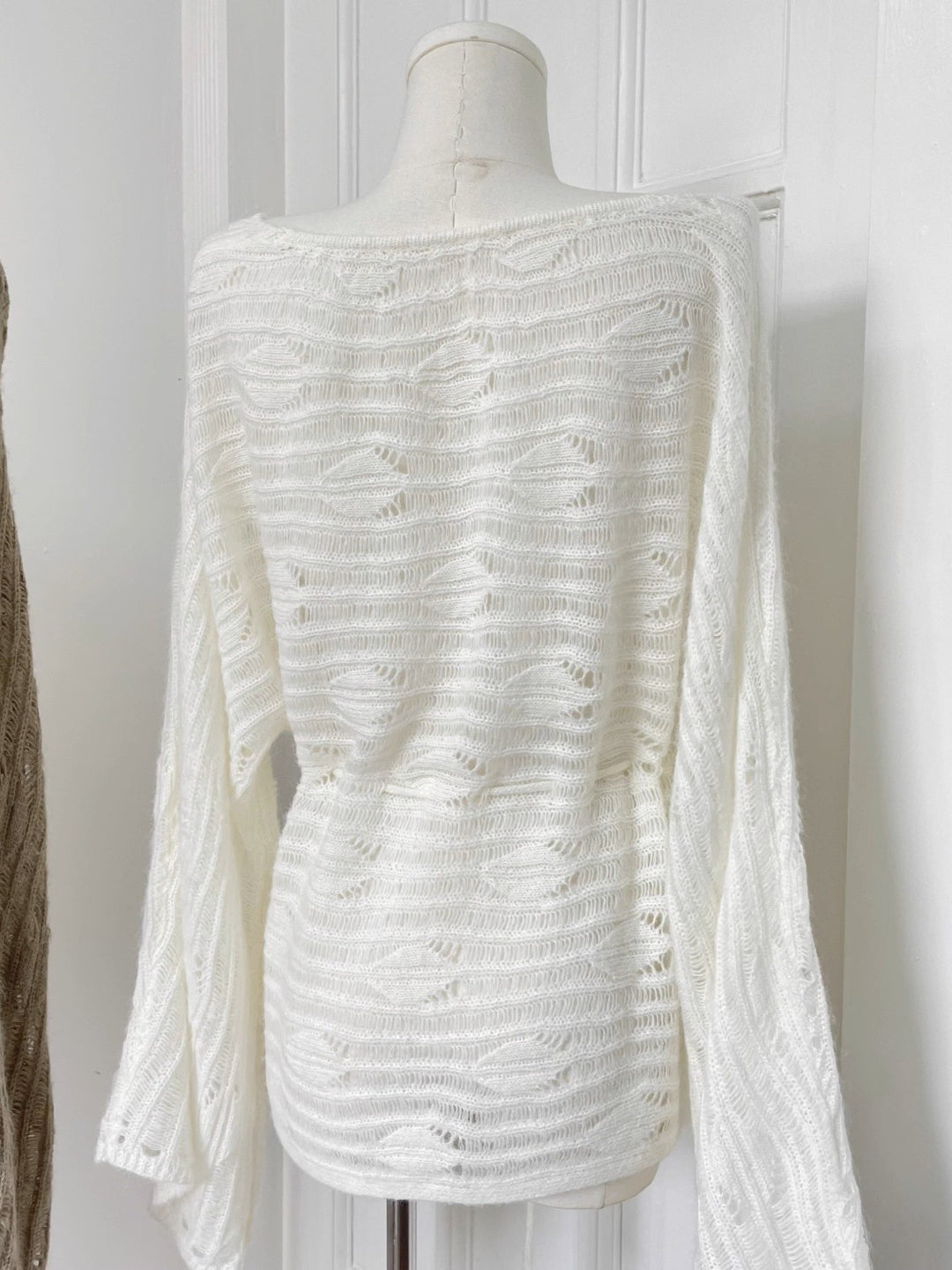 モヘアクロシェニットチュニック