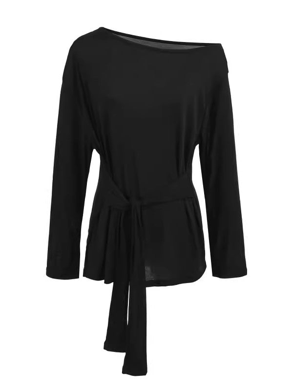 オフショルダーウエストタイトップス