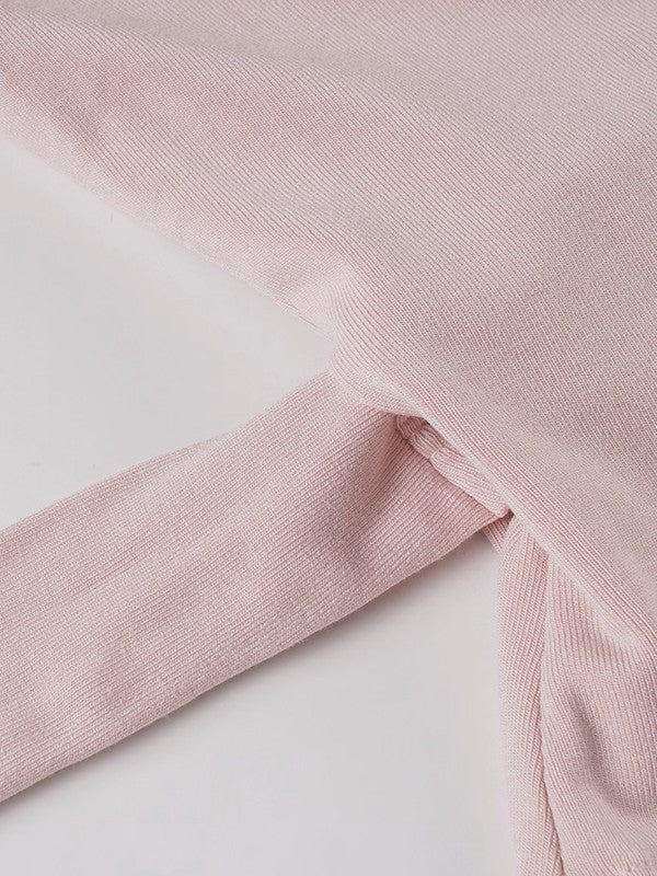 ラップデザイン裏起毛トップス