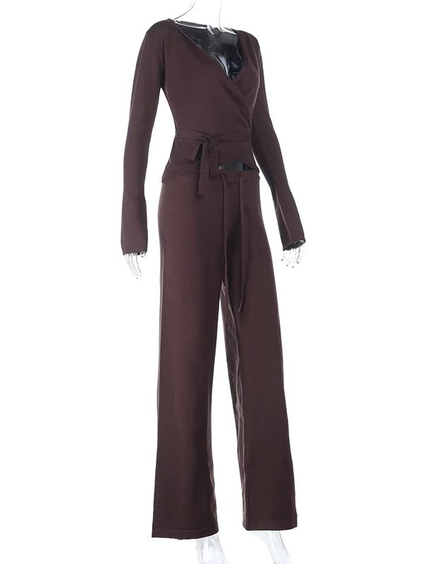 2ピース ラップニットセットアップ