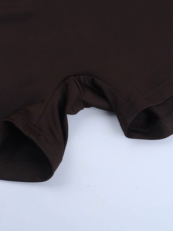 ホルターネックショートオールインワン