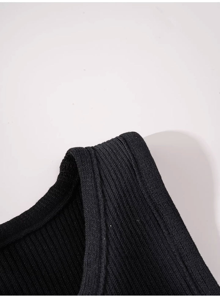 グラデーションリブタンクトップ