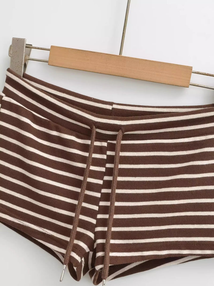 ボーダーローライズショートパンツ