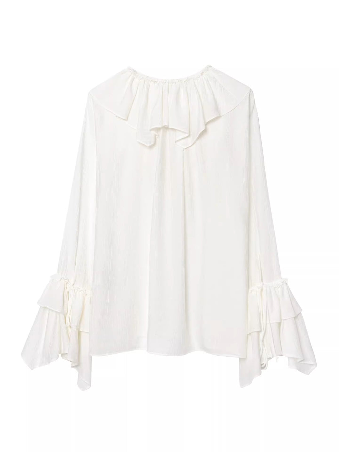 ティアードフリルスリーブブラウス