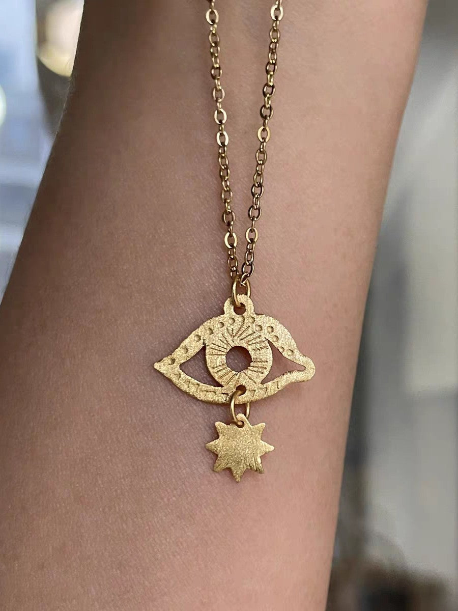 18KGPモチーフデザインネックレス