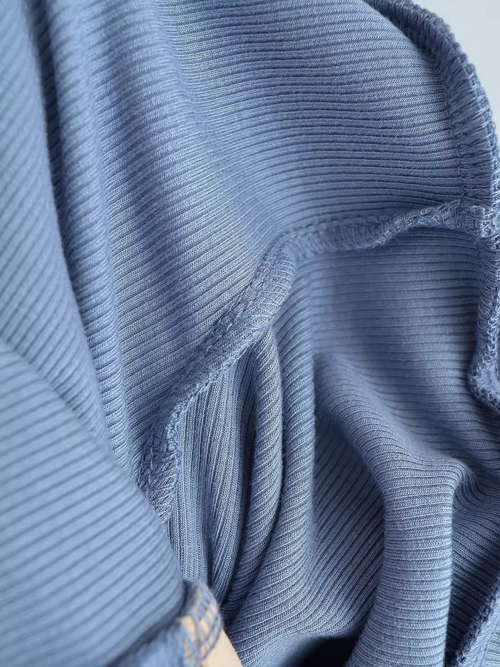 ワイドフォールドオーバーリブフレアパンツ