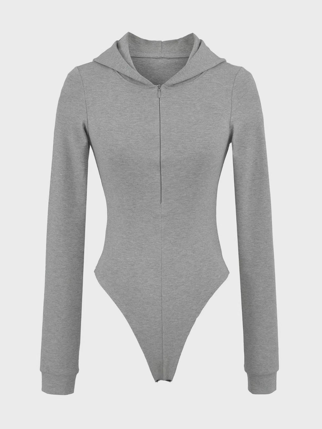 スリムフィットフーディーボディースーツ