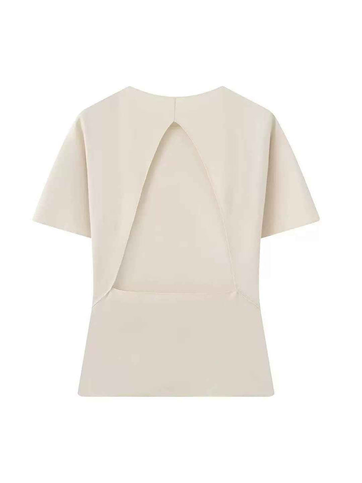 バックオープンTシャツパンツセット