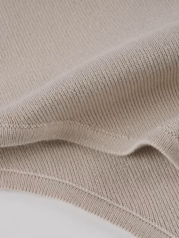 ソフトリブヘンリーネックボディースーツ