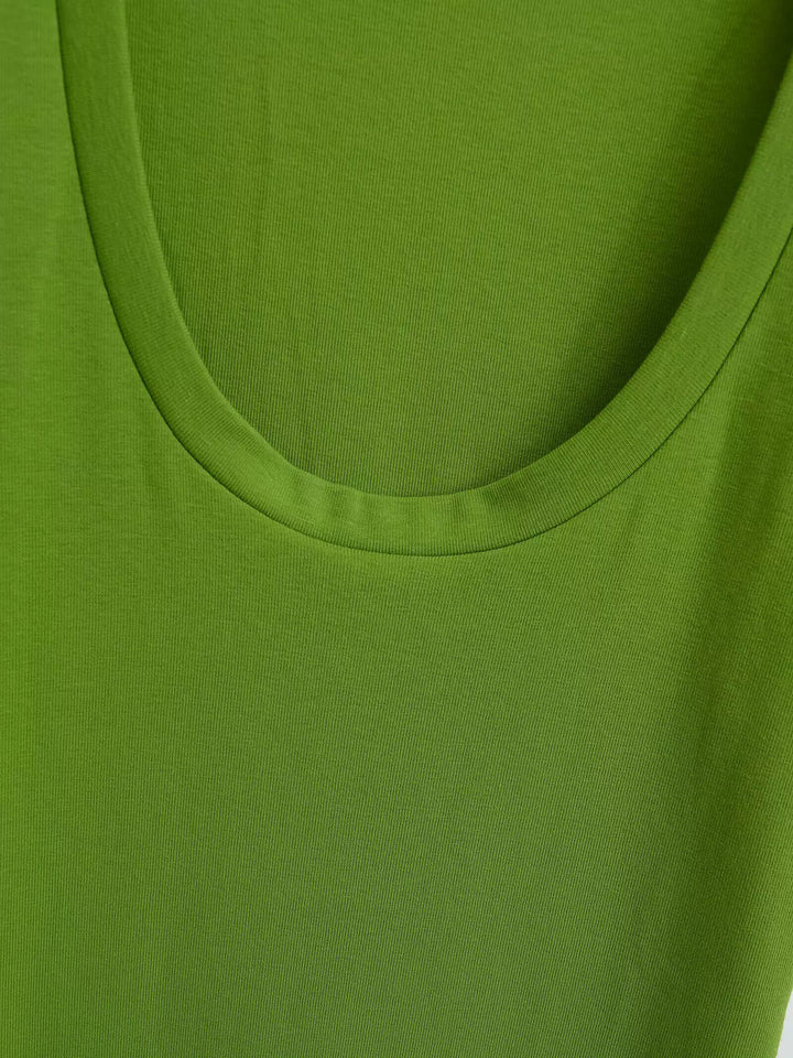 UネックTシャツミニワンピース