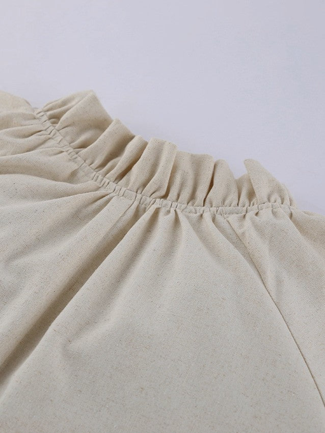 ボリュームスリーブマキシワンピース