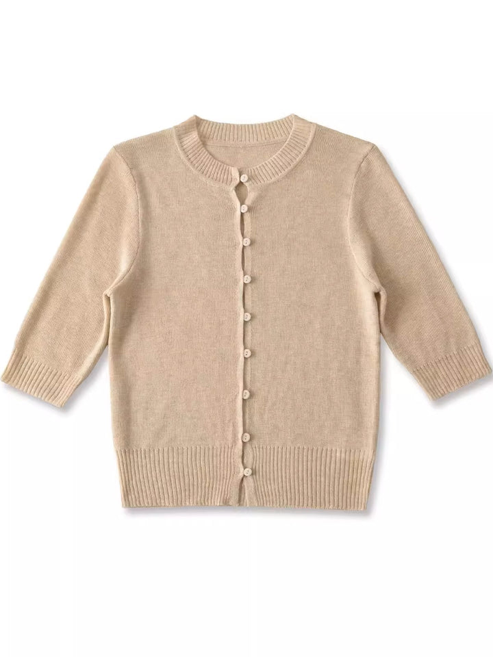 ハーフスリーブニットカーディガン