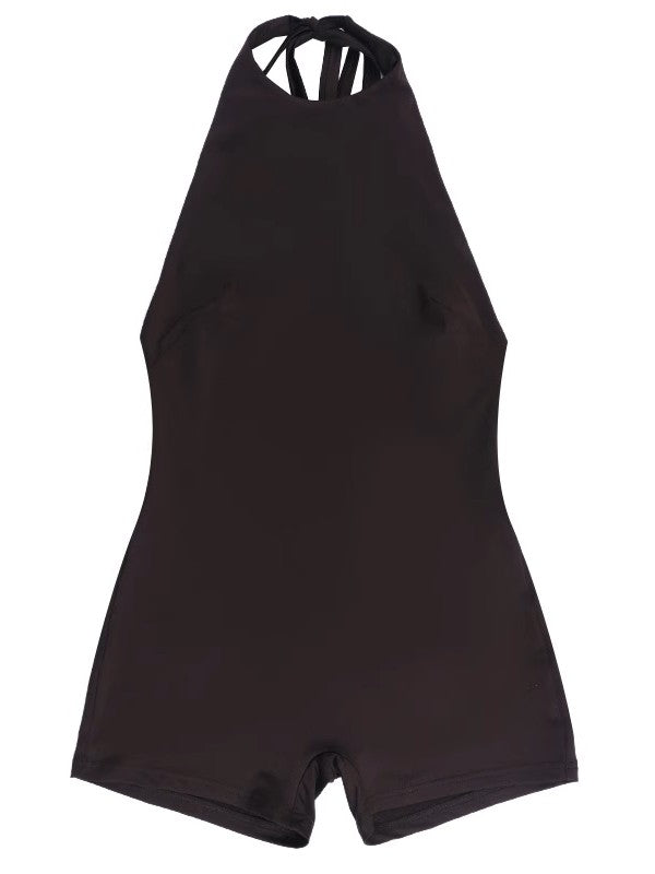 ホルターネックショートオールインワン