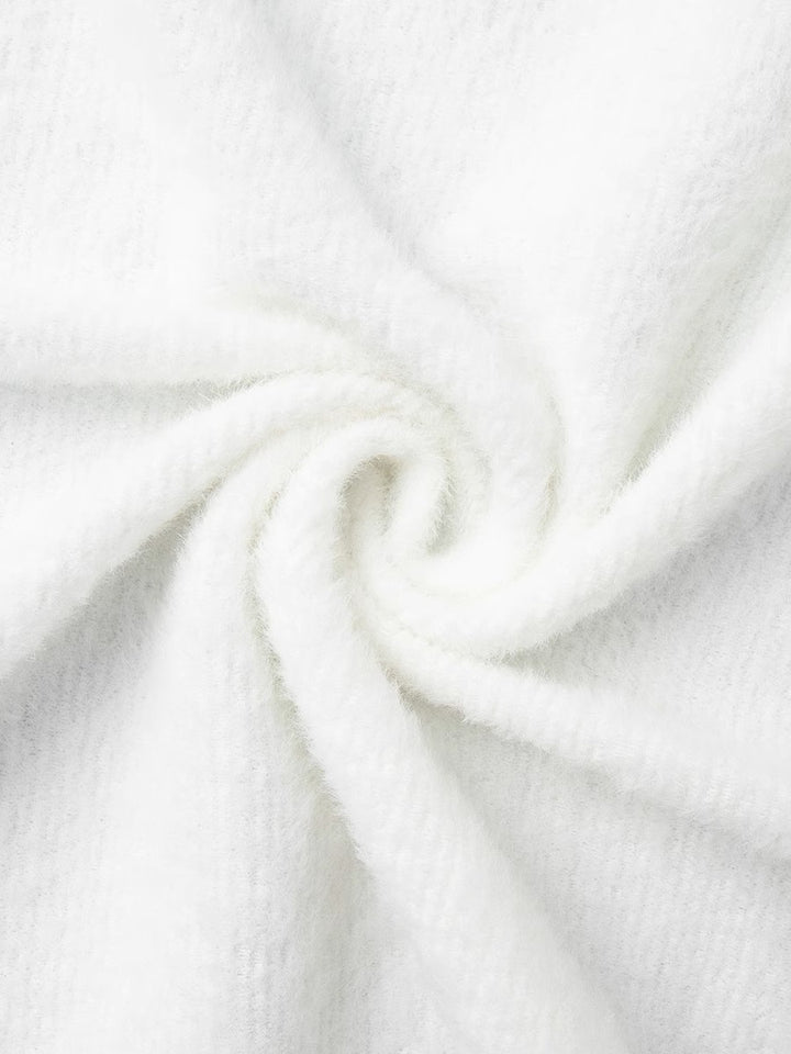 ホワイトニットロングコーディガン