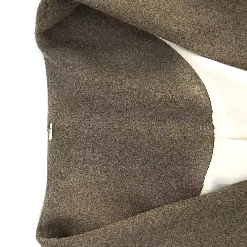 ノーカラーウールライクジャケット