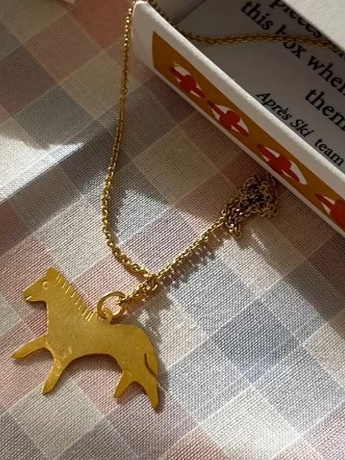 18KGPモチーフデザインネックレス